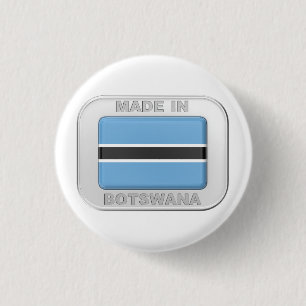 Made in Botswana 3 Cm Round Badge