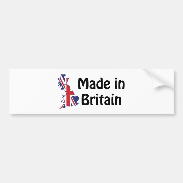 Made in Britain Bumper Sticker (Front)