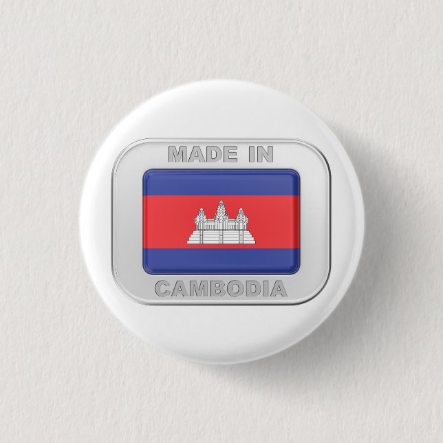 Made in Cambodia 3 Cm Round Badge (Front)