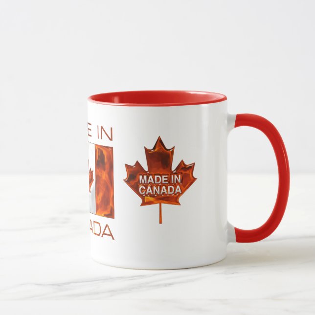 MADE IN CANADA 3D Leaf & Flag Mug (Right)