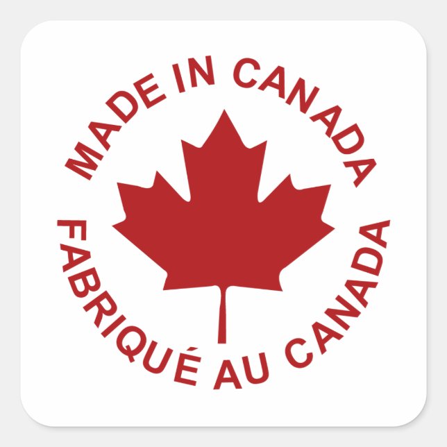 Made In Canada Sticker (Front)