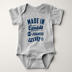 Made In Canada With Lebanese Parts Baby Bodysuit