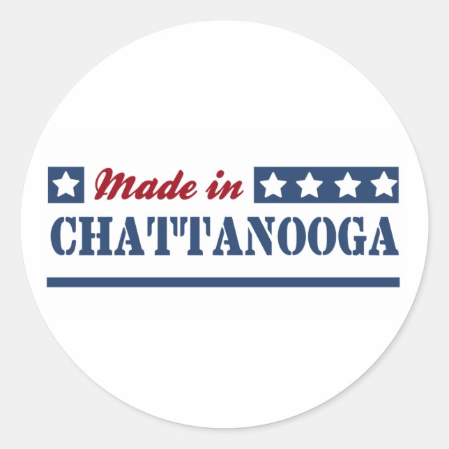 Made in Chattanooga Classic Round Sticker (Front)