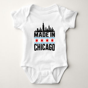 Made In Chicago Vintage Skyline City Pride Baby Bodysuit