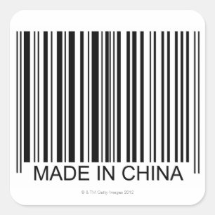 Made in China Square Sticker