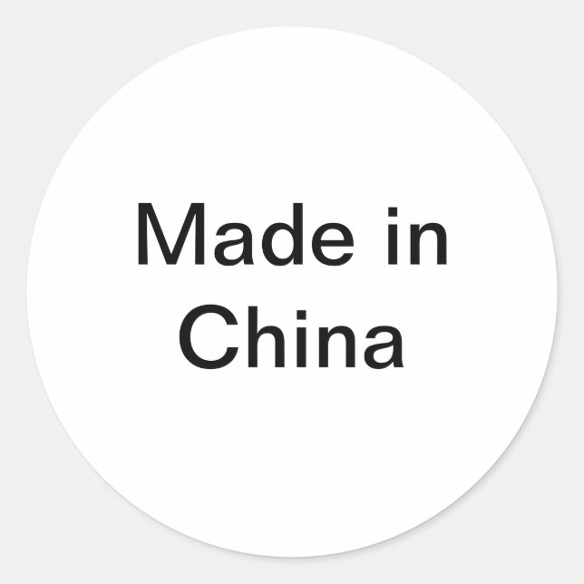 Made in China Sticker (Front)