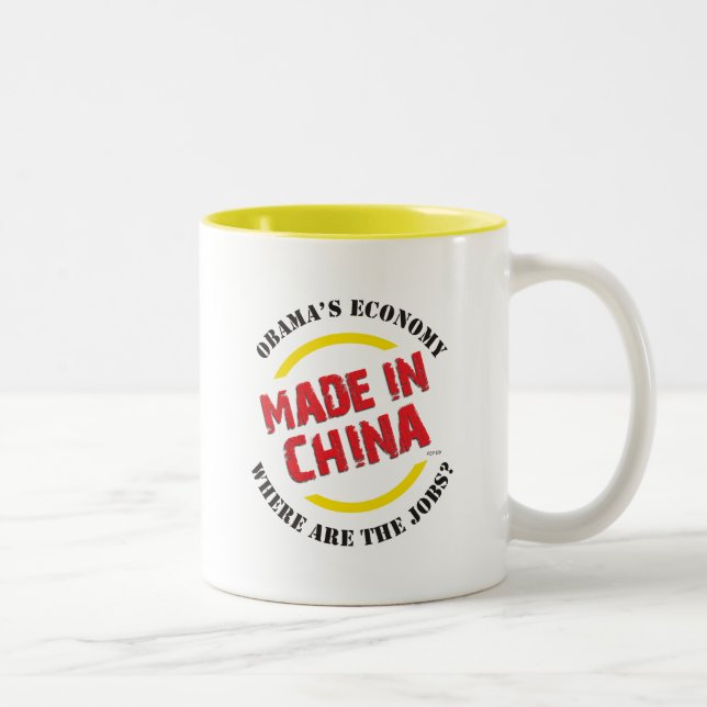 Made In China Two-Tone Coffee Mug (Right)
