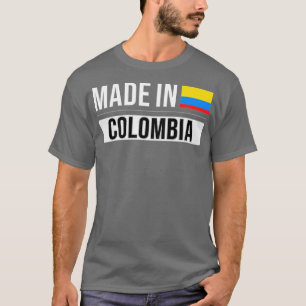 Made In Colombia Gift for Colombian With Roots Fro T-Shirt