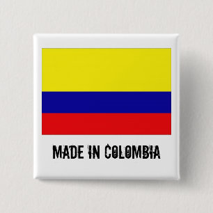 Made in Colombia square button
