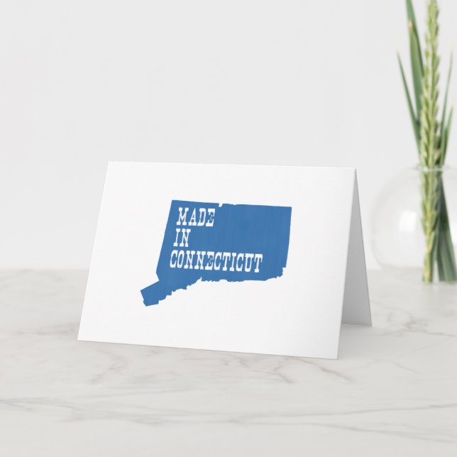 Made In Connecticut Greeting Card (Front)