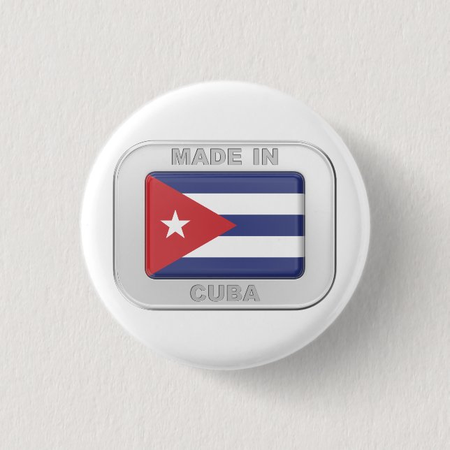 Made in Cuba 3 Cm Round Badge (Front)
