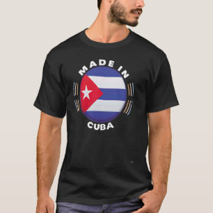 Made In Cuba Vintage Cuban Flag T-Shirt
