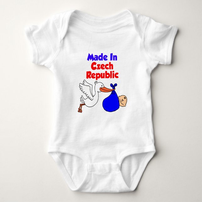 Made In Czech Republic Baby Bodysuit (Front)