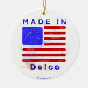 Made in Delco Ceramic Tree Decoration