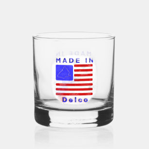 Made in Delco Whiskey Glass