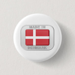 Made in Denmark 3 Cm Round Badge