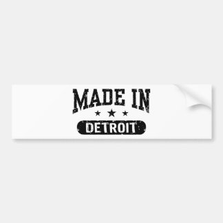 Made In Detroit Bumper Sticker