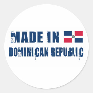 Made in Dominican Republic Classic Round Sticker