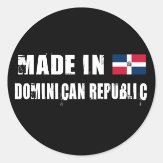 Made in Dominican Republic Classic Round Sticker