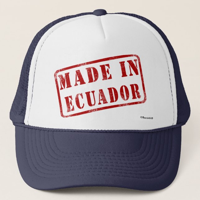 Made in Ecuador Trucker Hat (Front)