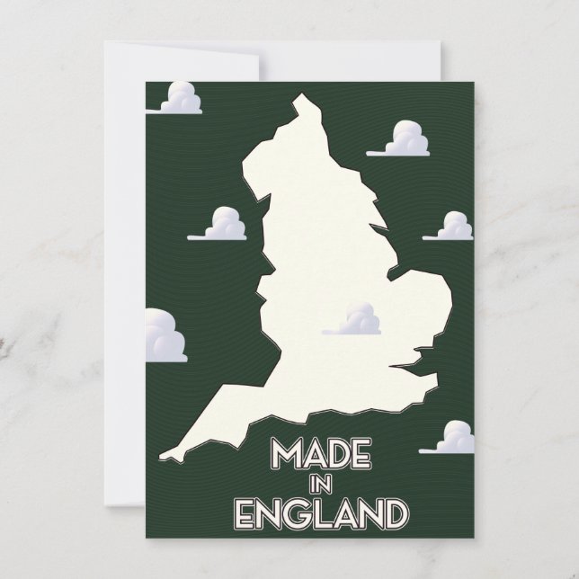 Made in England Invitation (Back)
