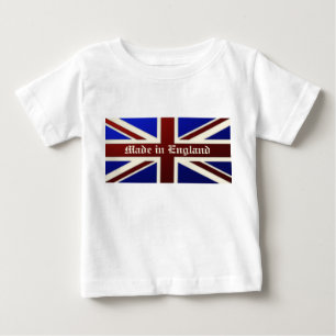 Made in England Metallic Union Jack Flag Baby T-Shirt