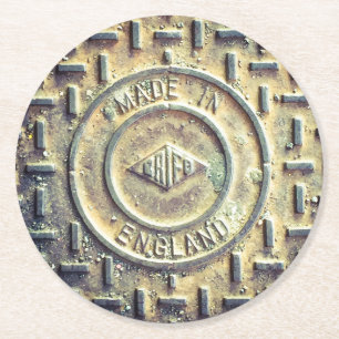 Made in England Round Paper Coaster