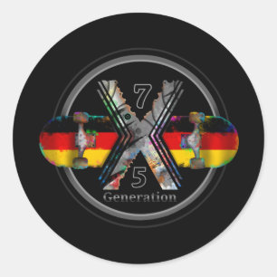 Made in Germany 1975 Classic Round Sticker