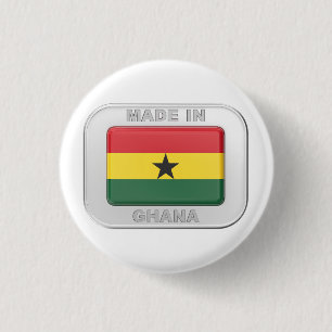 Made in Ghana 3 Cm Round Badge