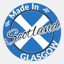 Made in Glasgow Scotland Saltire Flag