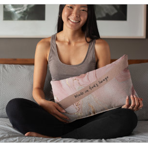 "Made In God's Image" Accent Pillow Custom Text