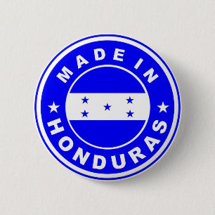 made in honduras country flag product label round 6 cm round badge