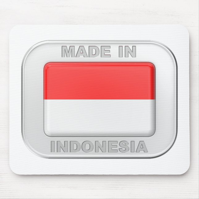 Made in Indonesia Mouse Mat (Front)