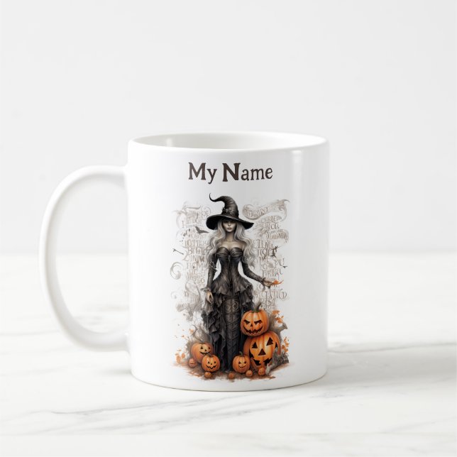 Made in Ink Elixir: Halloween Witch Customized Cup (Left)