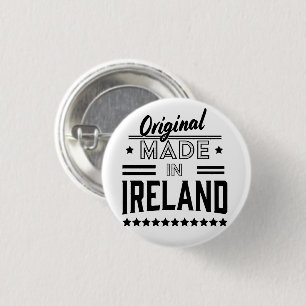 made in Ireland beautiful retro logo. 3 Cm Round Badge