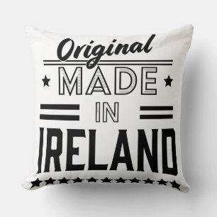 made in Ireland beautiful retro logo. Cushion
