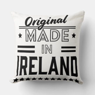 made in Ireland beautiful retro logo. Cushion