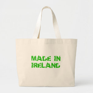 Made in Ireland St. Patrick day Large Tote Bag