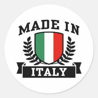 Made in Italy Classic Round Sticker