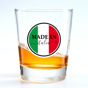 Made In Italy Italian Flag Red White Green Italia Shot Glass