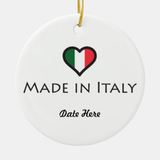 Made In Italy Personalised Design Ceramic Tree Decoration