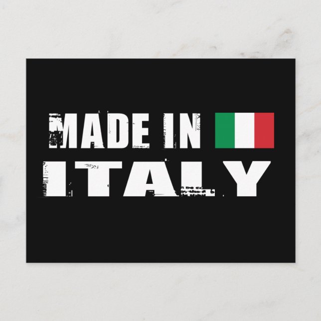 Made in Italy Postcard (Front)
