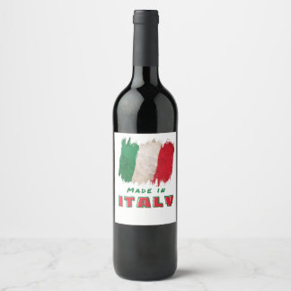 Made in Italy  Wine Label