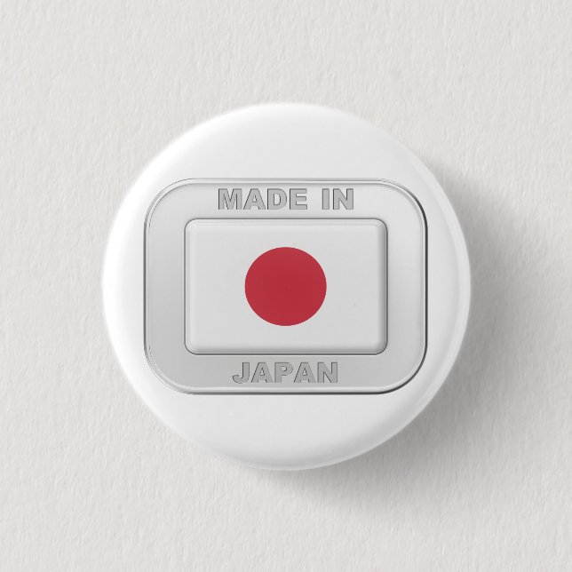Made in Japan 3 Cm Round Badge (Front)