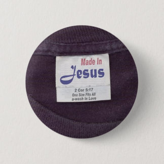 Made in Jesus 6 Cm Round Badge