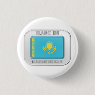 Made in Kazakhstan 3 Cm Round Badge