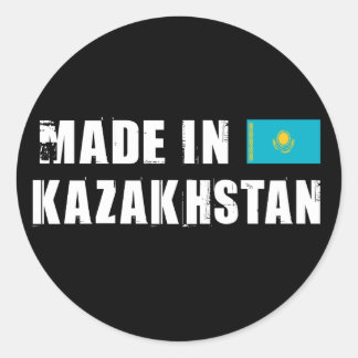 Made in Kazakhstan Classic Round Sticker
