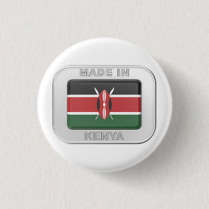 Made in Kenya 3 Cm Round Badge