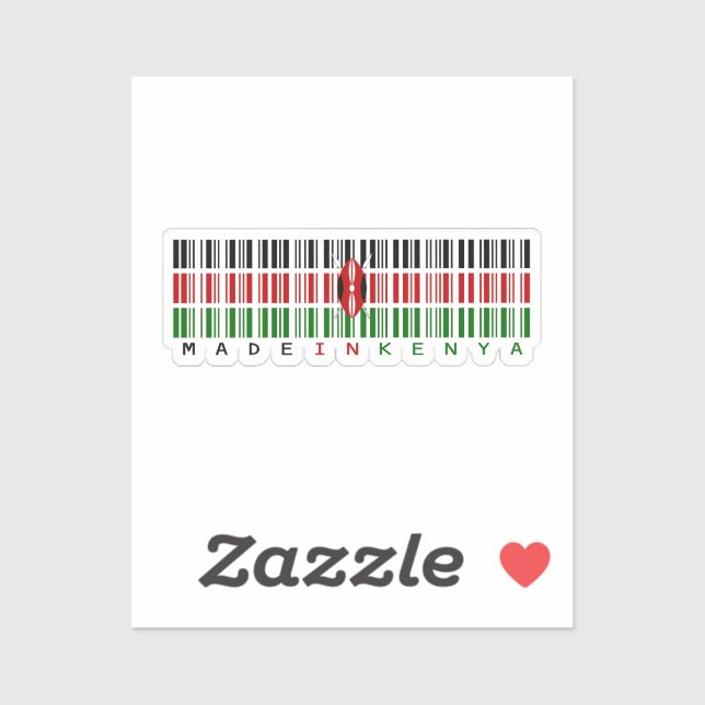 Made in Kenya – Bold National Pride Sticker (Sheet)