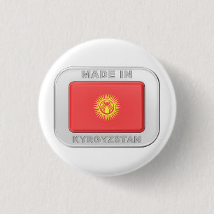 Made in Kyrgyzstan 3 Cm Round Badge